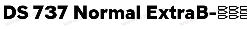 DS 737 Normal ExtraB字体转换